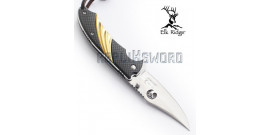 Couteau Pliant Gold Carbone Chasseur Elk Ridge ER-A540GC