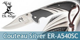 Couteau Pliant Silver Chasseur Elk Ridge ER-A540SC