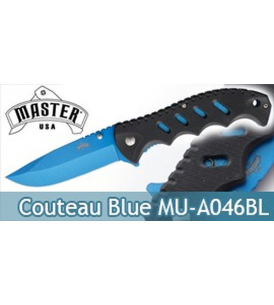 Couteau de Poche Master Cutlery Blue Edition MU-A046BL