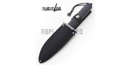 Couteau de Chasse Survivor Poignard HK-796SL Silver Edition