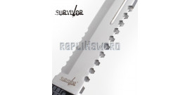 Couteau de Chasse Survivor Poignard HK-796SL Silver Edition