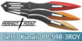 Set de 3 Couteau de Lancer Kunais Perfect Point