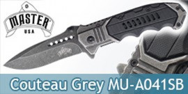 Couteau Pliant Master Cutlery Grey Edition MU-A041SB
