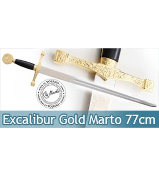 Epee Excalibur a une Main Gold Edition Marto 77cm