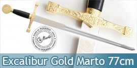 Epee Excalibur a une Main Gold Edition Marto 77cm