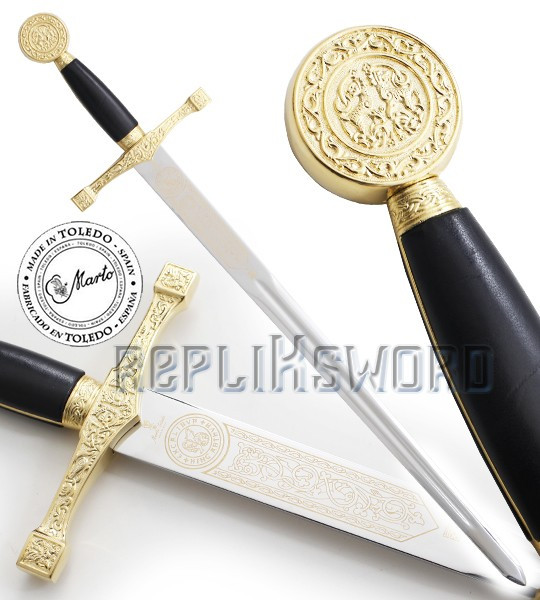 Epee Excalibur a une Main Gold Edition Marto 77cm