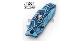 Couteau de Poche Spider Blue MC-A018BL Pliant