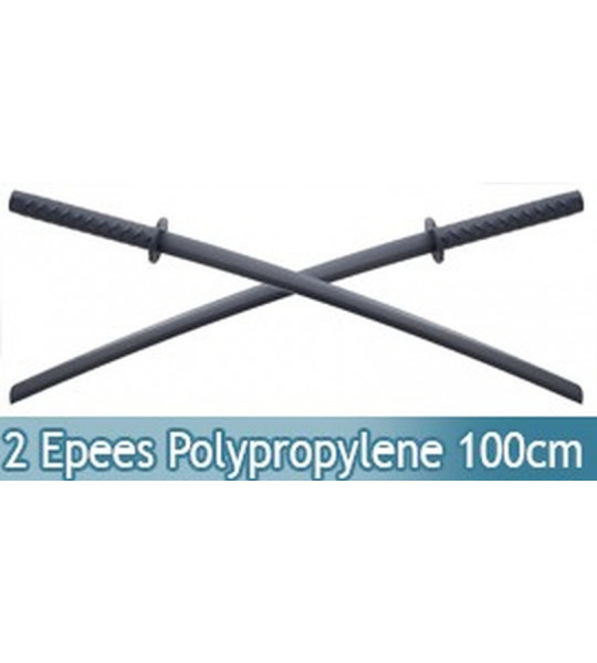 Set 2 Katanas Polypropylene Epee ABS 100cm 