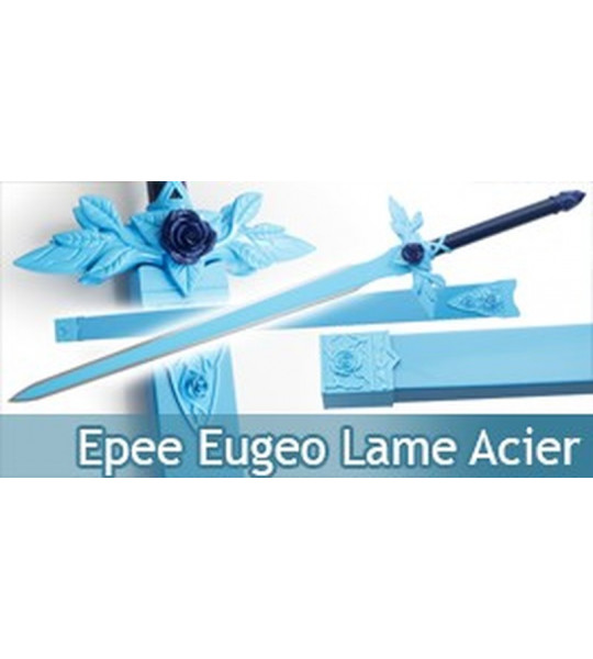 Sword art Online Epée Eugeo Lame Acier Blue Rose