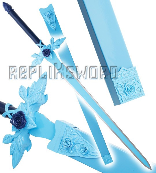 Sword art Online Epée Eugeo Lame Acier Blue Rose