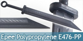 Epee Polypropylene Sabre Noire Entrainement E476-PP