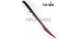 Double Ninjato Survivor Epee Red Sabre HK-741RD