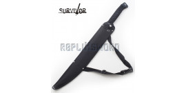 Double Ninjato Survivor Epee Red Sabre HK-741RD