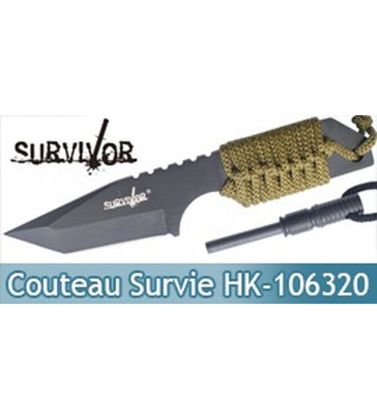 Petit Couteau de Survie et Allume Feu HK-106320