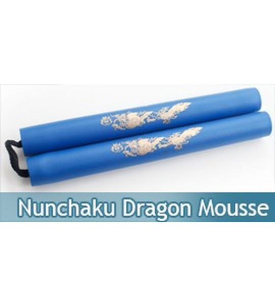 Nunchaku Dragon Mousse Bleu Entrainement 801-BL