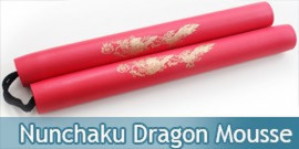 Nunchaku Dragon Mousse Rouge Entrainement 801-R