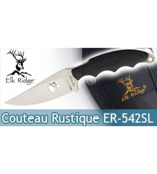 Couteau de Chasse Rustique Silver ER-542SL