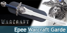 Epee Acier Warcraft Garde Chevalier Replique