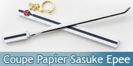 Coupe Papier Sasuke Epee Blanc Naruto 17cm Ouvre Lettre