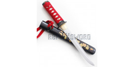 Tanto Red Flowers Lame Maru DB-T07