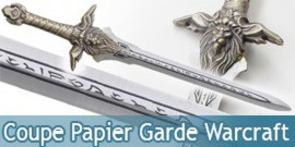 Coupe Papier Garde Warcraft Chevalier Ouvre Lettre 6F-444