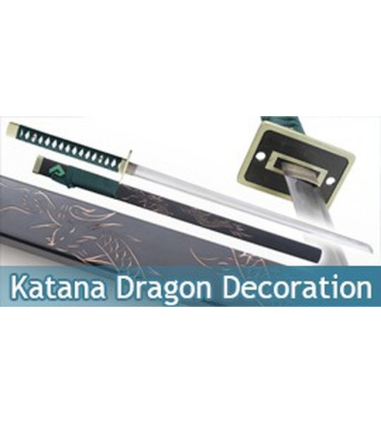 Katana Green Dragon Decoration Sabre Epee