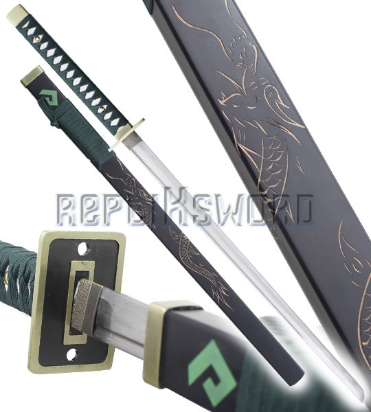 Katana Green Dragon Decoration Sabre Epee