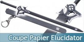 Coupe Papier Elucidator Epee Noir 21,5cm Ouvre Lettre