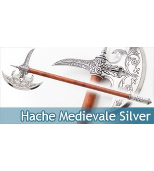 Hache Medievale Chevalier Silver