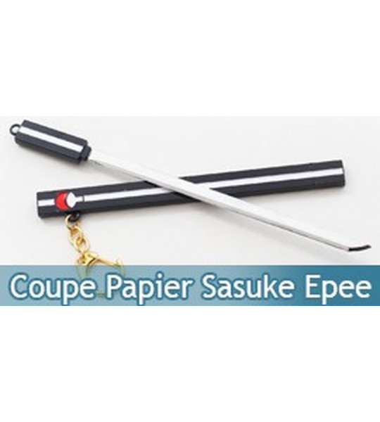 Coupe Papier Sasuke Epee Noir Naruto 17cm Ouvre Lettre