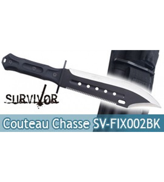 Couteau de Chasse Survivor SV-FIX002BK Survie