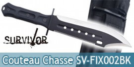 Couteau de Chasse Survivor SV-FIX002BK Survie