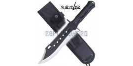 Achat Couteau de Camping Pas Cher, Couteau de Cou, HK-762OR - Repliksword