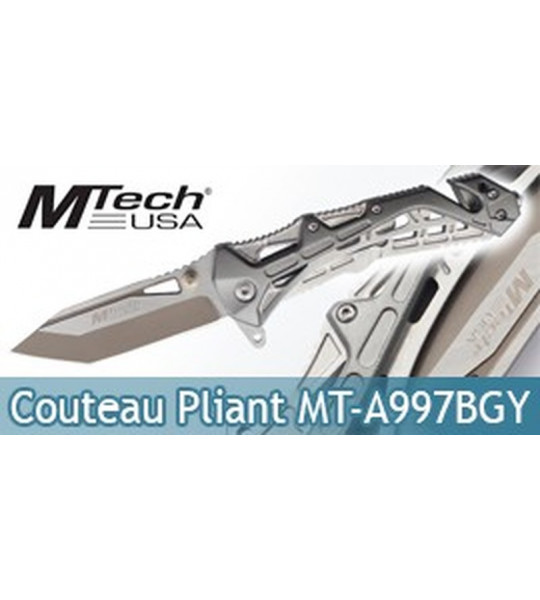 Couteau Pliant Silver Edition Mtech USA MT-A997BGY