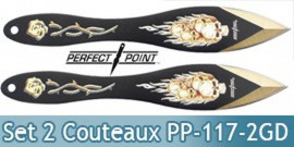 Set 2 Couteaux de Lancer Death Gold Edition PP-117-2GD