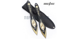 Set 2 Couteaux de Lancer Death Gold Edition PP-117-2GD