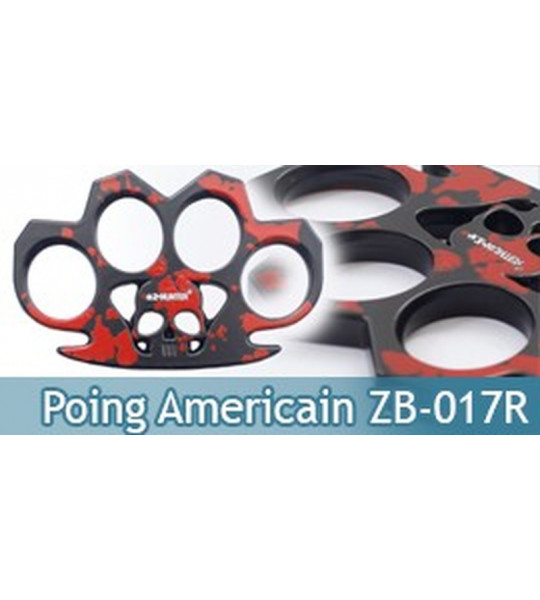 Poing Americain Acier Death Red  ZB-017R