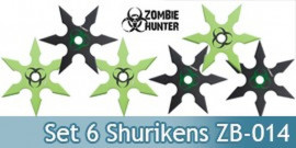 Set 6 Shurikens Zombie Hunter ZB-014 Etoiles