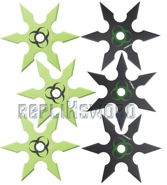 Set 6 Shurikens Zombie Hunter ZB-014 Etoiles