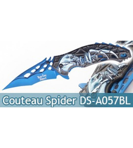 Couteau Pliant Death Spider Blue DS-A057BL