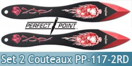 Set 2 Couteaux de Lancer Death Red Edition PP-117-2RD