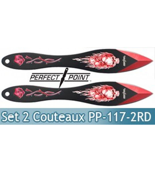 Set 2 Couteaux de Lancer Death Red Edition PP-117-2RD