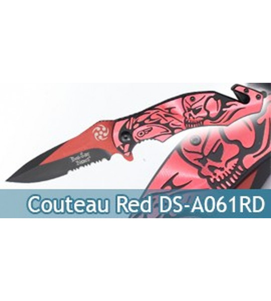 Couteau Pliant Red Death DS-A061RD Couteau de Poche