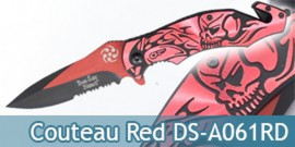 Couteau Pliant Red Death DS-A061RD Couteau de Poche