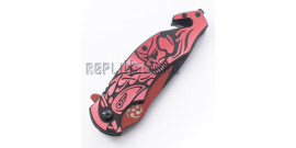 Couteau Pliant Red Death DS-A061RD Couteau de Poche