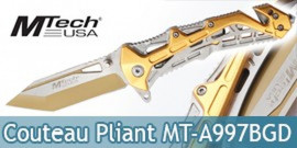 Couteau Pliant Gold Edition Mtech USA MT-A997BGD