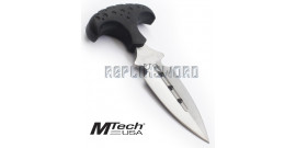 Couteau Push Dagger Tactique Silver MT-20-41SL