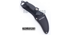 Couteau Karambit Lame Fixe Poignard Tac Force TF-FIX002BK