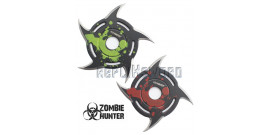 Set 2 Shurikens Circulaire Etoile Zombie Hunter ZB-105-2