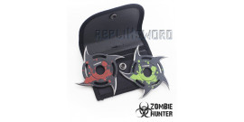 Set 2 Shurikens Circulaire Etoile Zombie Hunter ZB-105-2